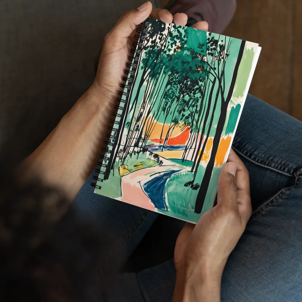 Fauvist Forest Path 
 Spiral Notebook | 140 pages