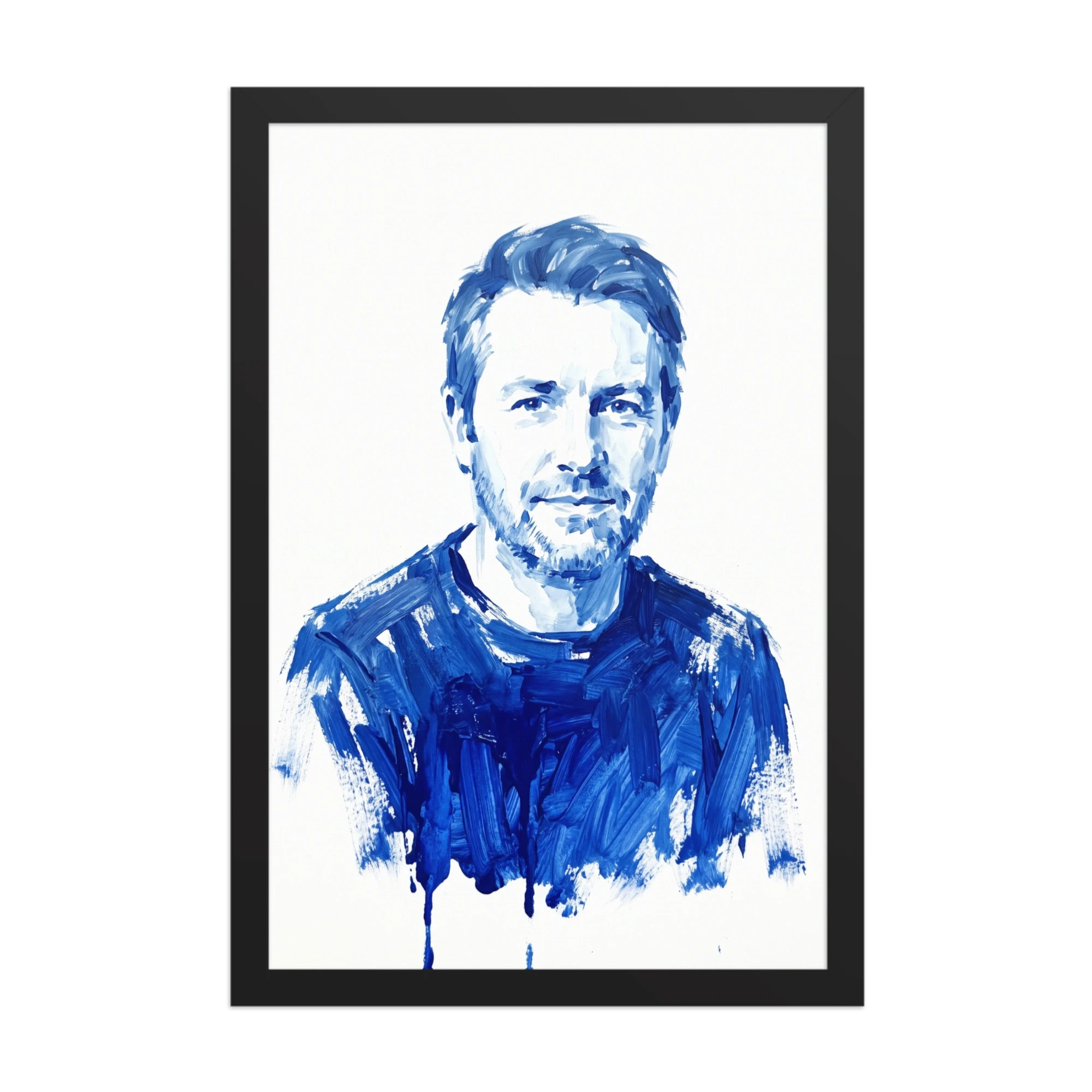 Blue Brushstroke