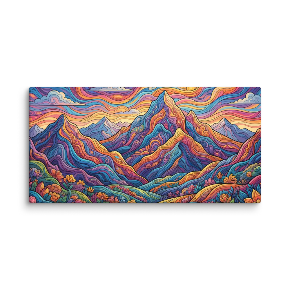 Vibrant Spectrum Tapestry Wall Art — Vivid Threads