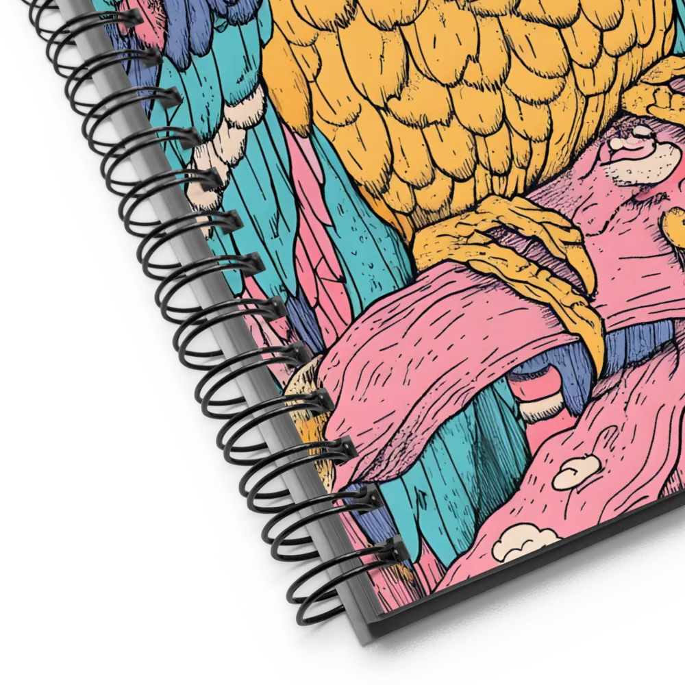 Cosmic Owl Perch 
 Spiral Notebook | 140 pages