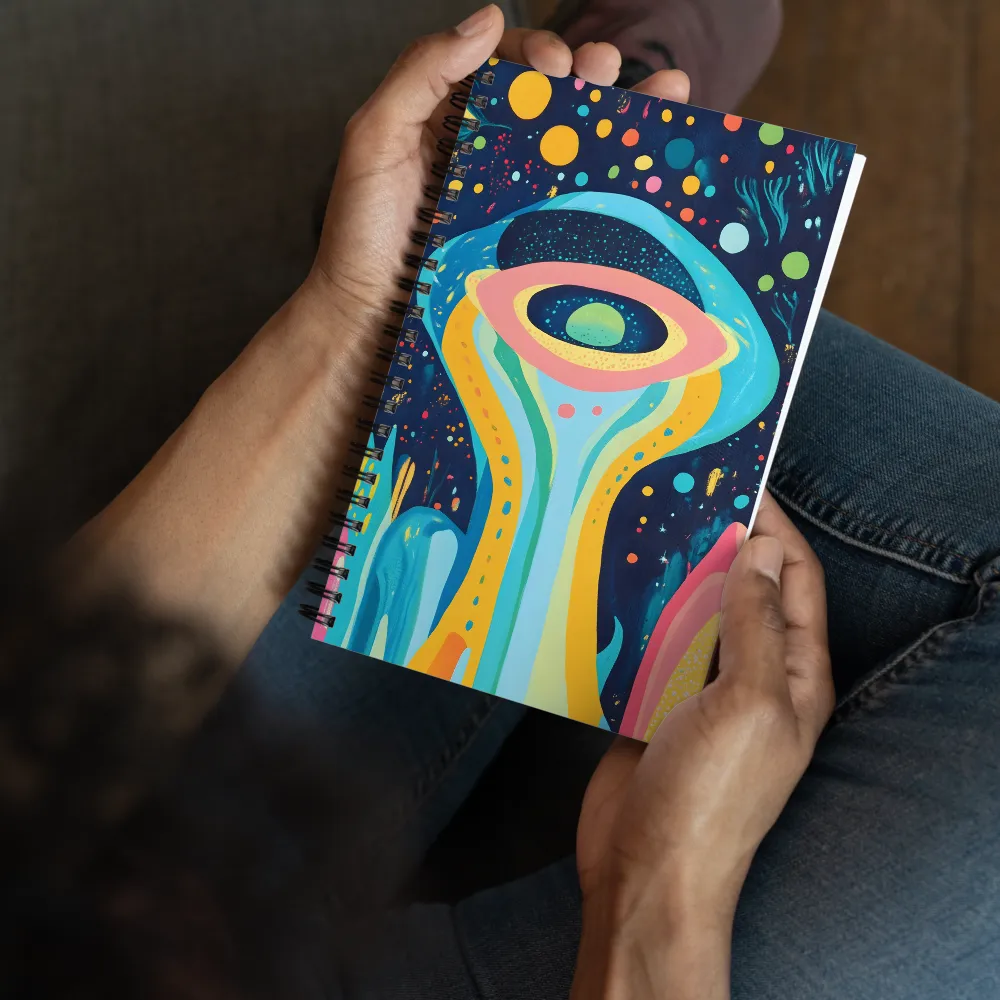 Abstract Cosmic Eye 
 Spiral Notebook | 140 pages
