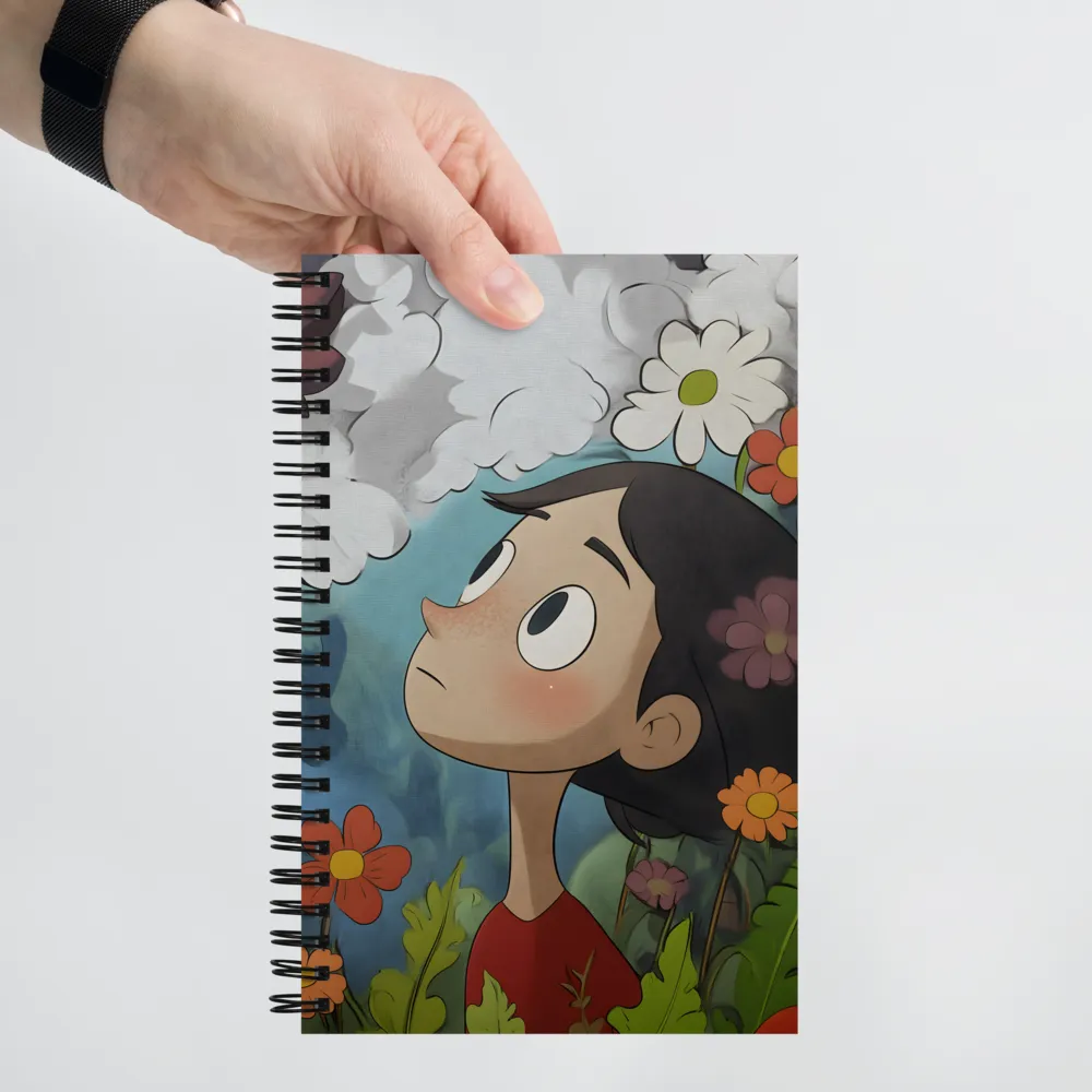 Curious Gaze Amidst Flora 
 Spiral Notebook | 140 pages