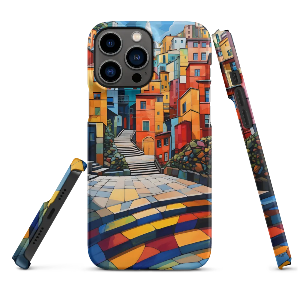 Vivid Cubist Cityscape | Phone Case