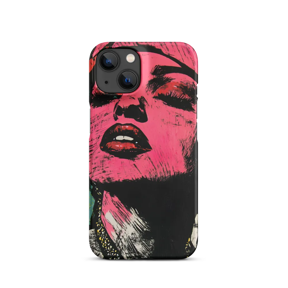 Neon Pink Pop Art Portrait | Phone Case