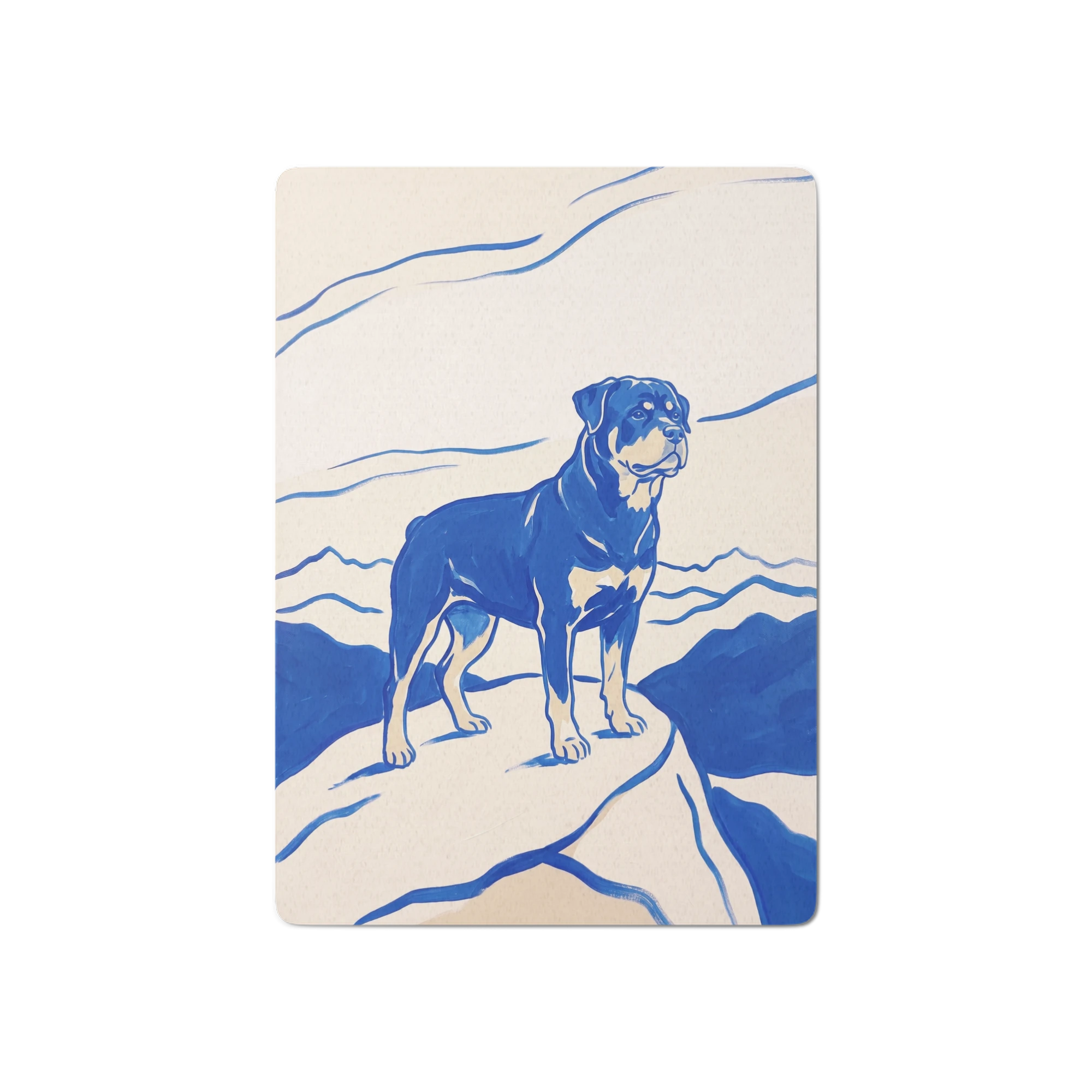 Pet Portrait Playing Cards — Cobalt Line