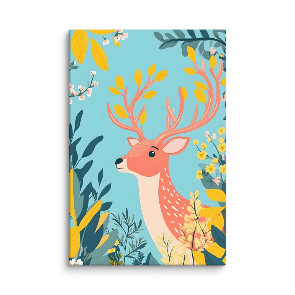 Whimsical Forest Deer 
 Canvas | 18″x 26″