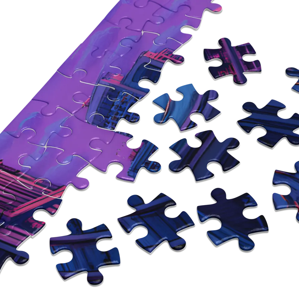 Urban Cityscape at Twilight | Jigsaw Puzzle (252/520 pieces)