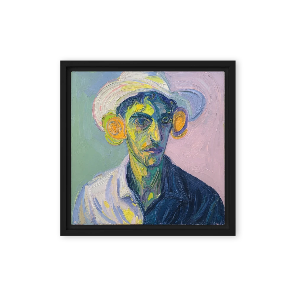 Portrait in Swirling Colors | Art Print