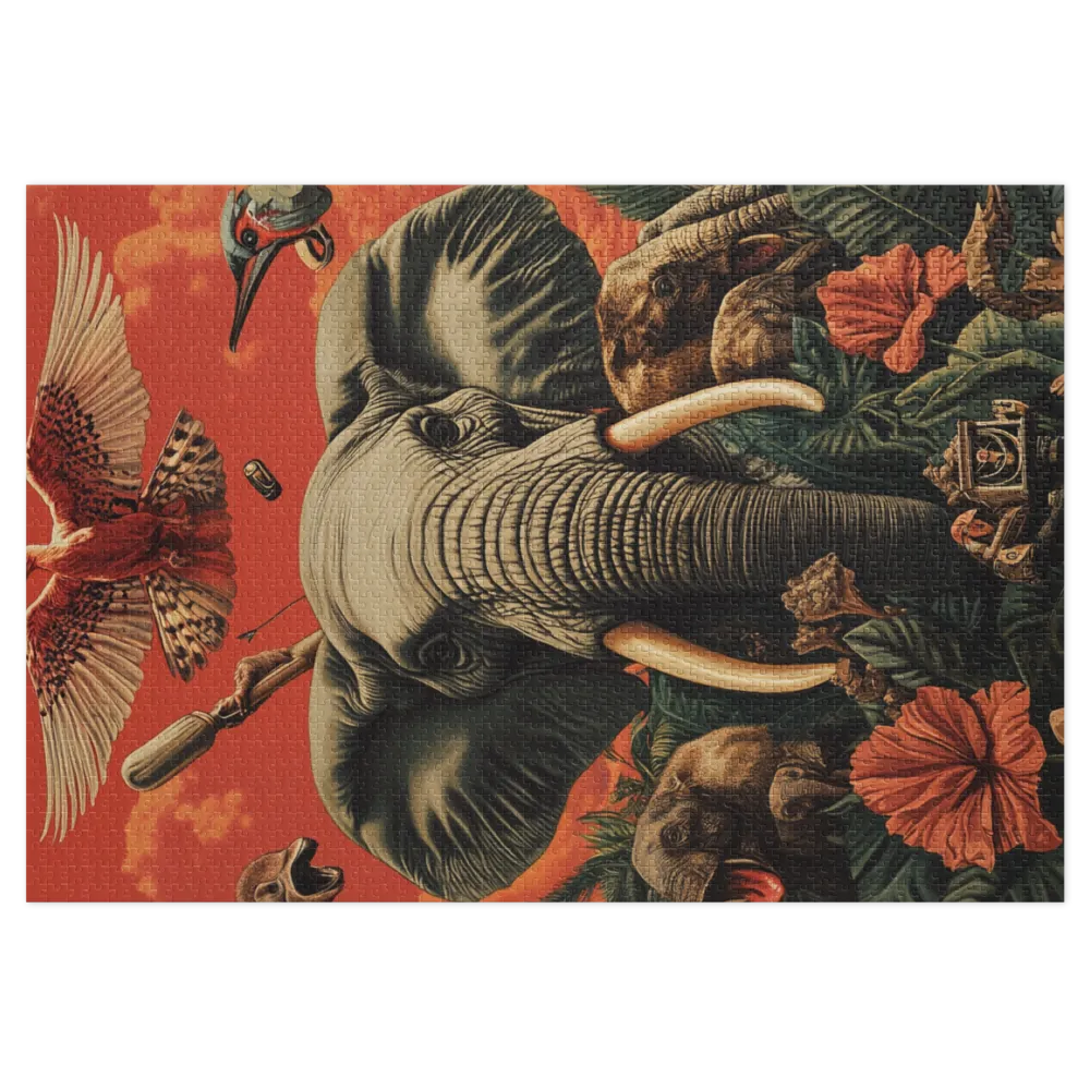 Surreal Elephant and Birds | Jigsaw Puzzle (252/520 pieces)