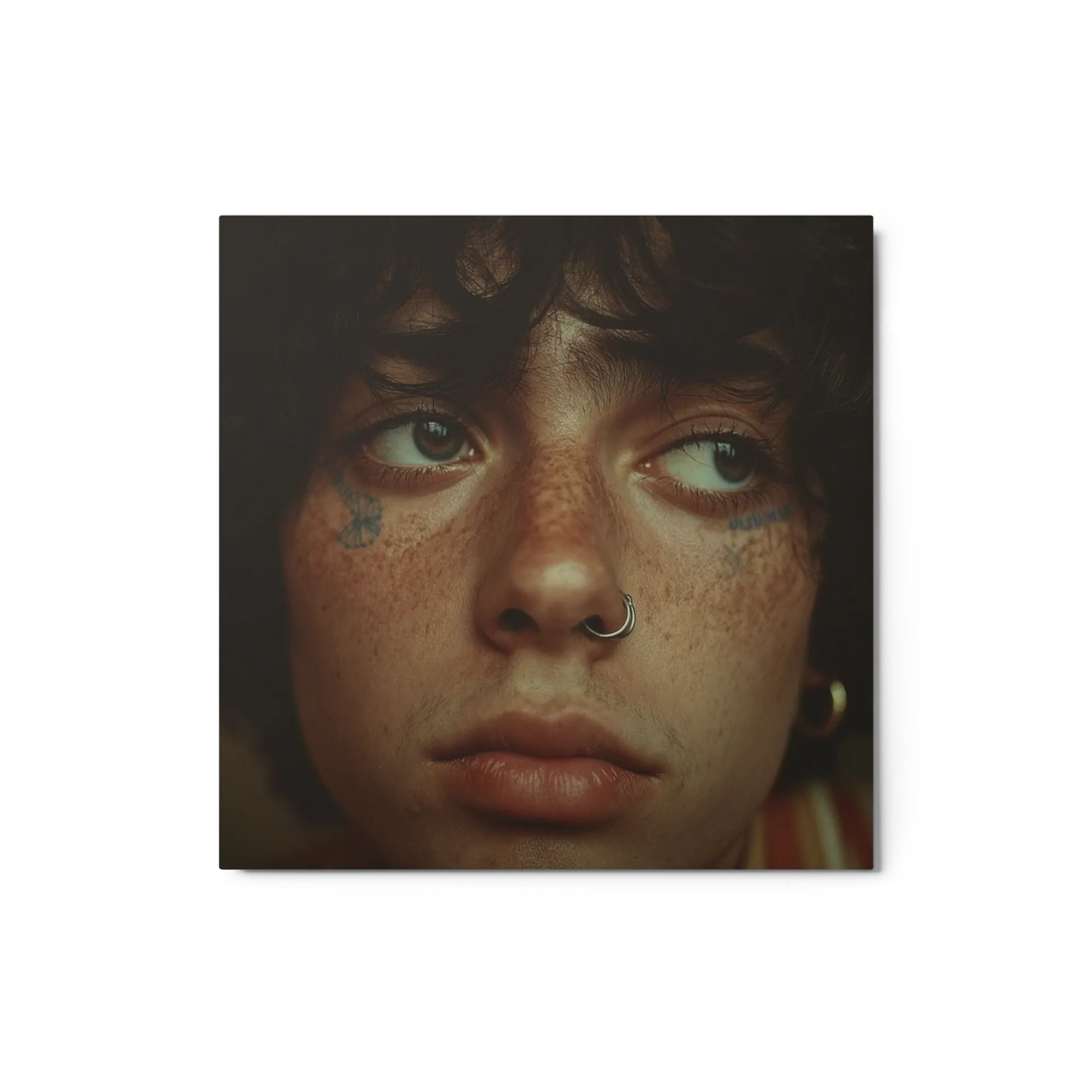 Freckles and Blue Tattoos