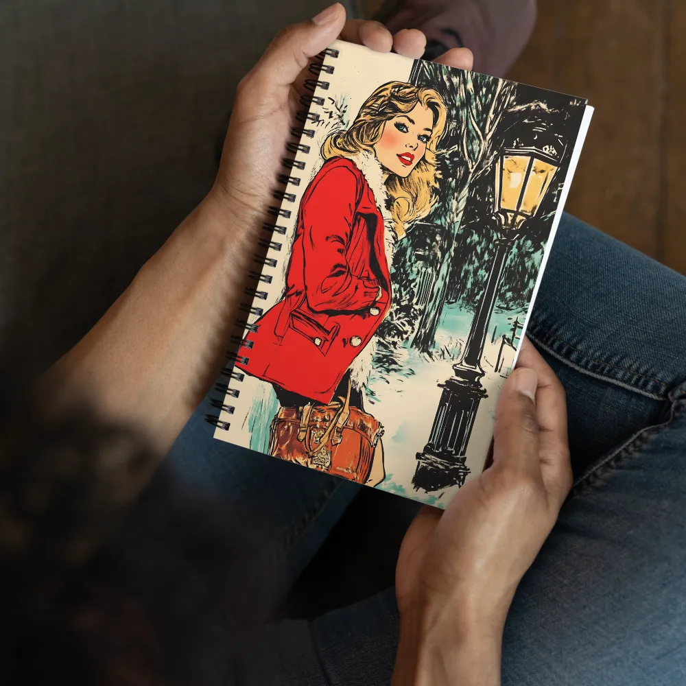 Winter Street Encounter 
 Spiral Notebook | 140 pages