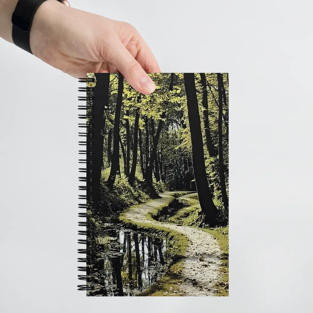 Winding Forest Path 
 Spiral Notebook | 140 pages