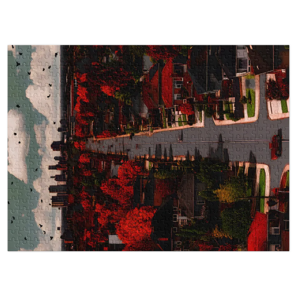 Autumn Avenue to the City | Jigsaw Puzzles