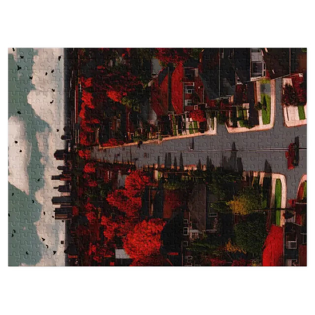 Autumn Avenue to the City | Jigsaw Puzzles