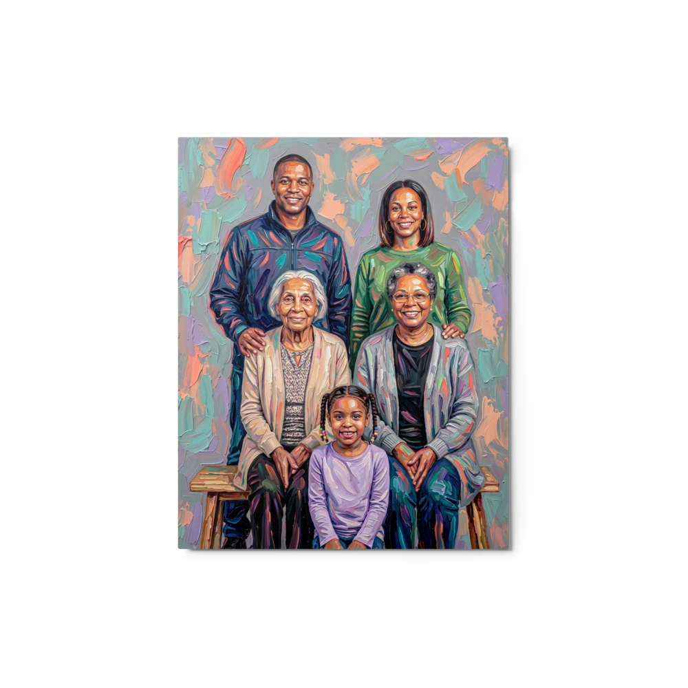 Family Portrait — Rhythmic Impasto