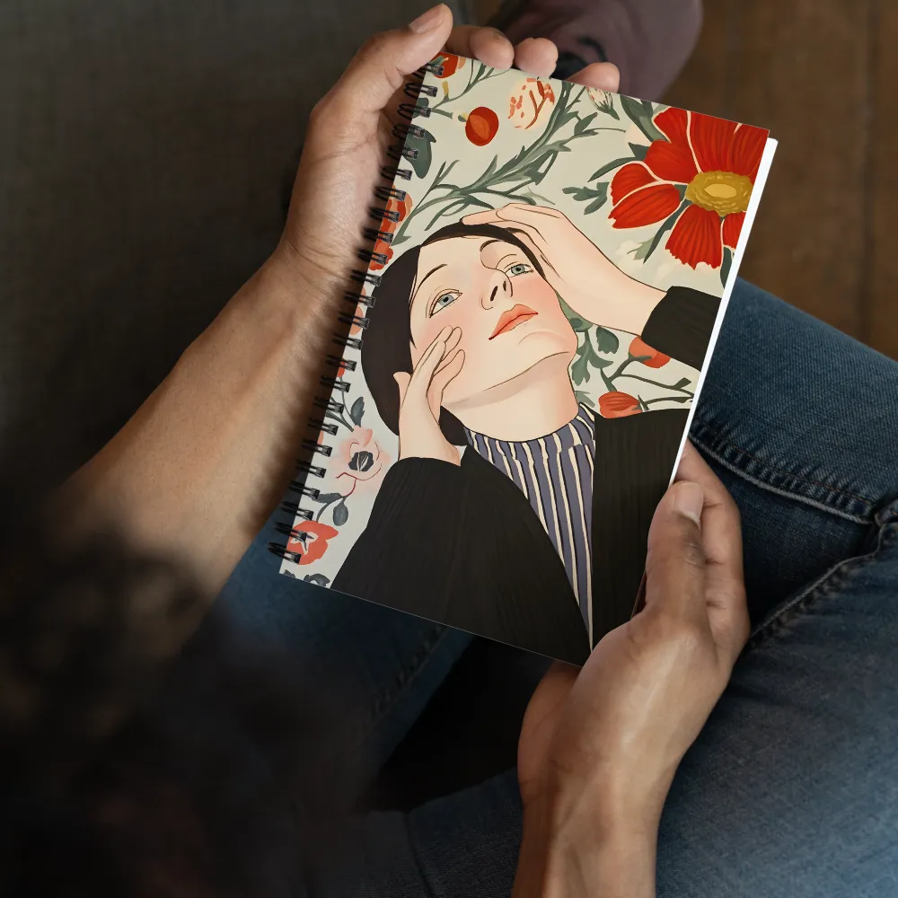 Upward Gaze Amidst Flora 
 Spiral Notebook | 140 pages