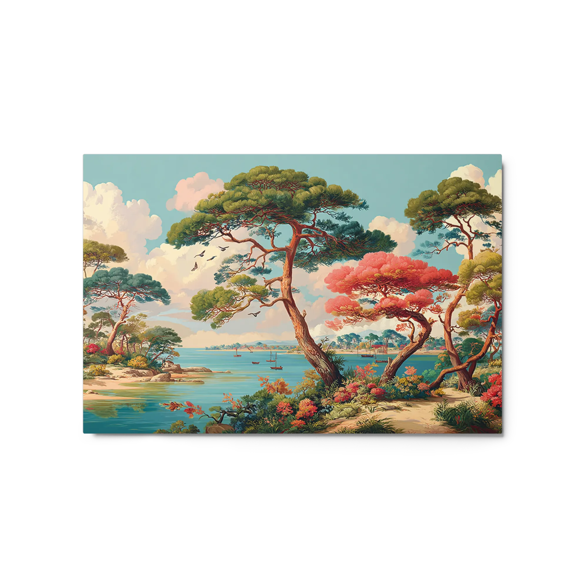 Serene Shoreline Pines