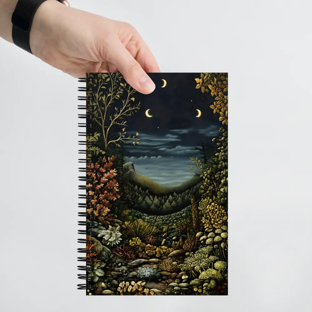 Whispers of the Moonlit Forest 
 Spiral Notebook | 140 pages