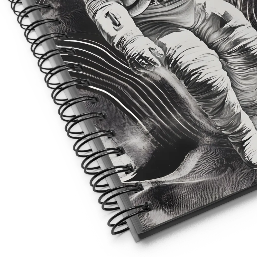 Astronaut in Swirling Space 
 Spiral Notebook | 140 pages