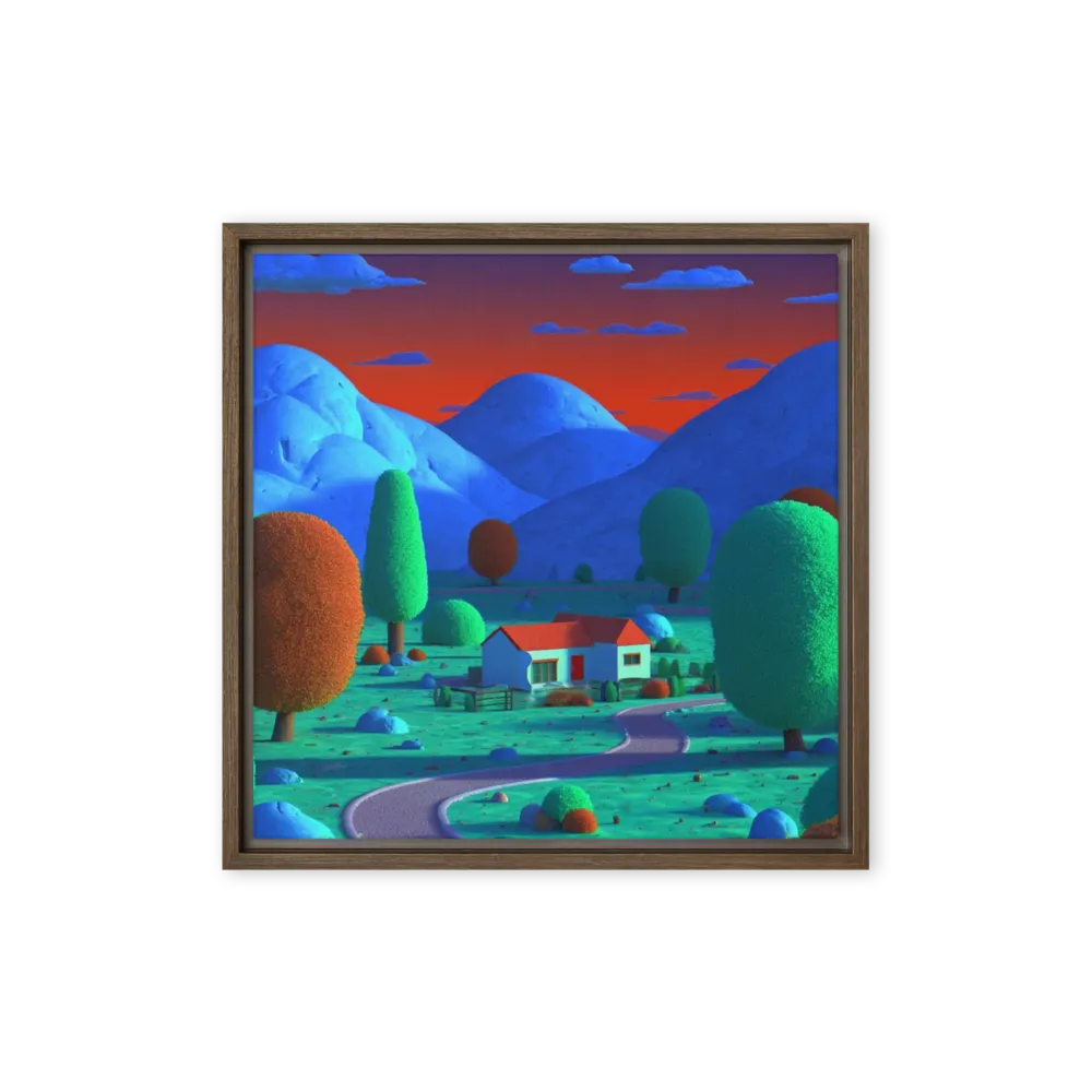 Sunset Clay Valley 
 Metal Print | 12″x 12″