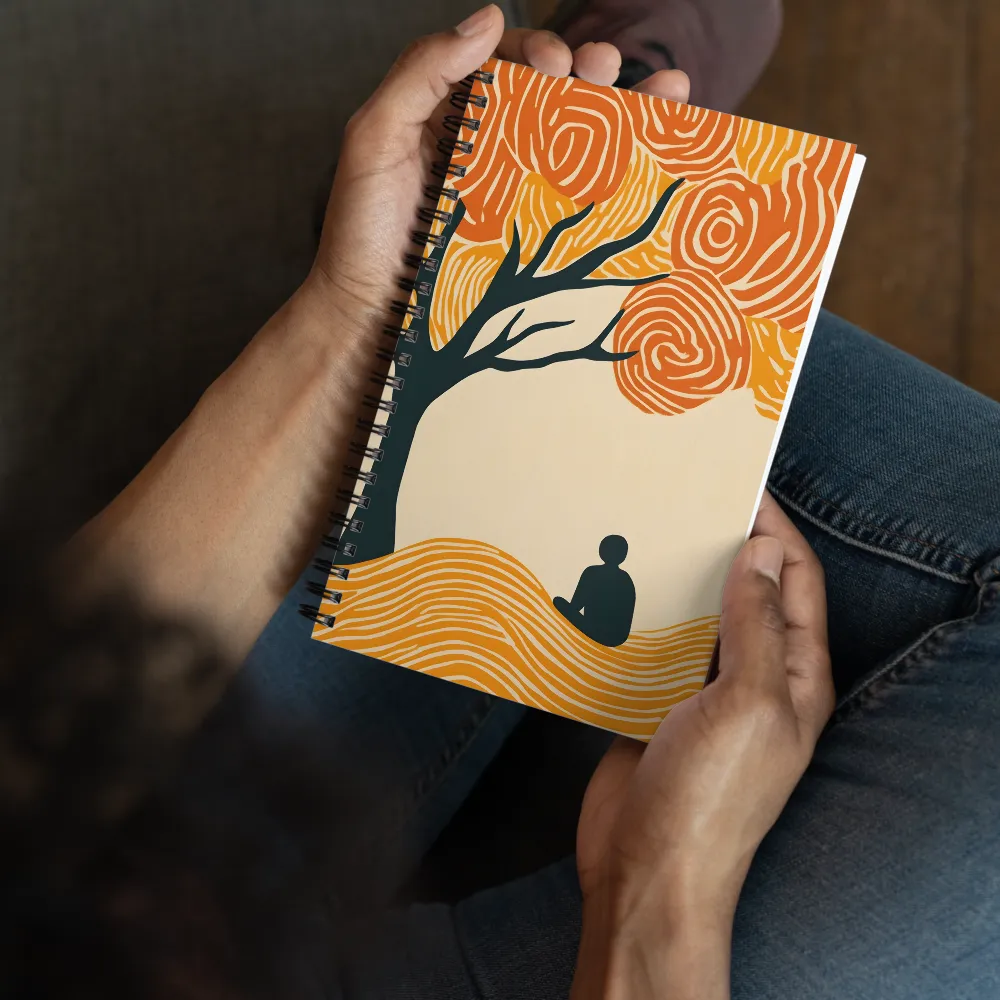Contemplation Under the Swirling Tree 
 Spiral Notebook | 140 pages