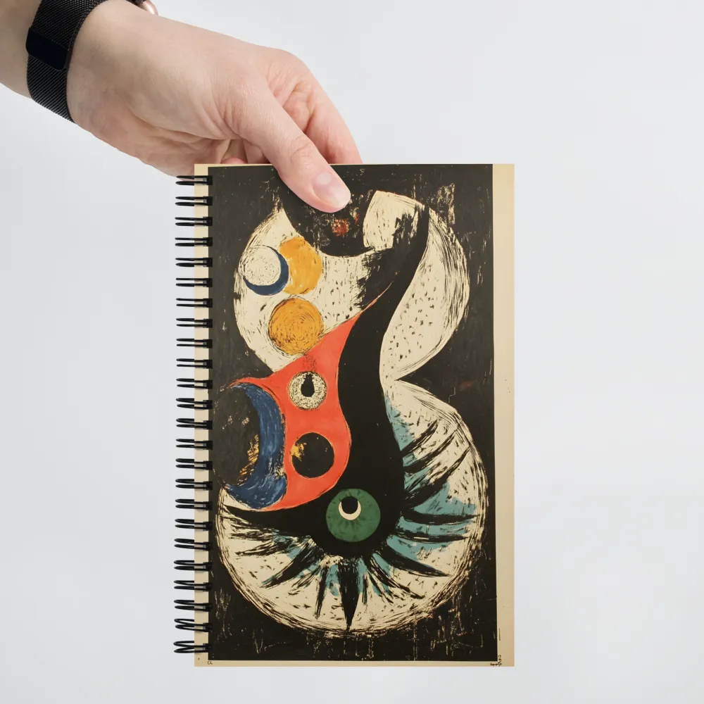 Surreal Owl Form 
 Spiral Notebook | 140 pages