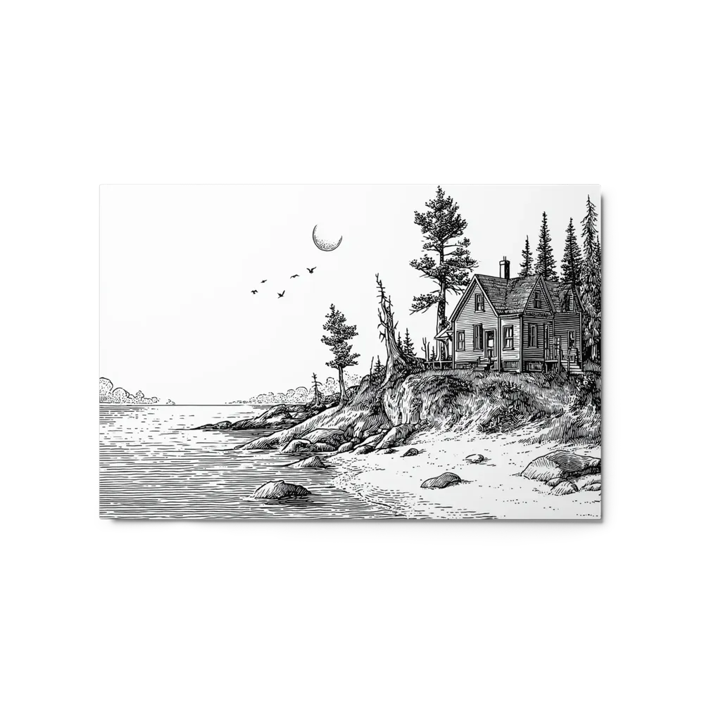 Solitude by the Shore | Art Print