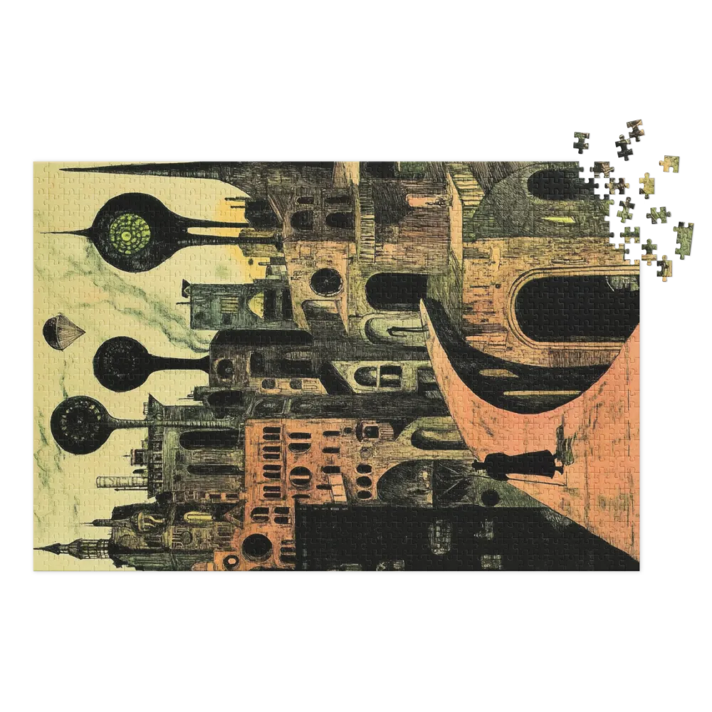 Viagem por uma Cidade Fantástica 
 Puzzle em caixa de metal