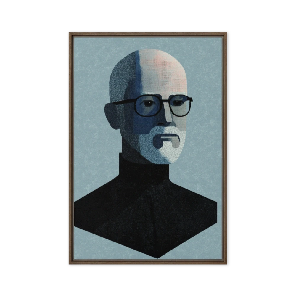 Minimalist Digital Portrait of a Man