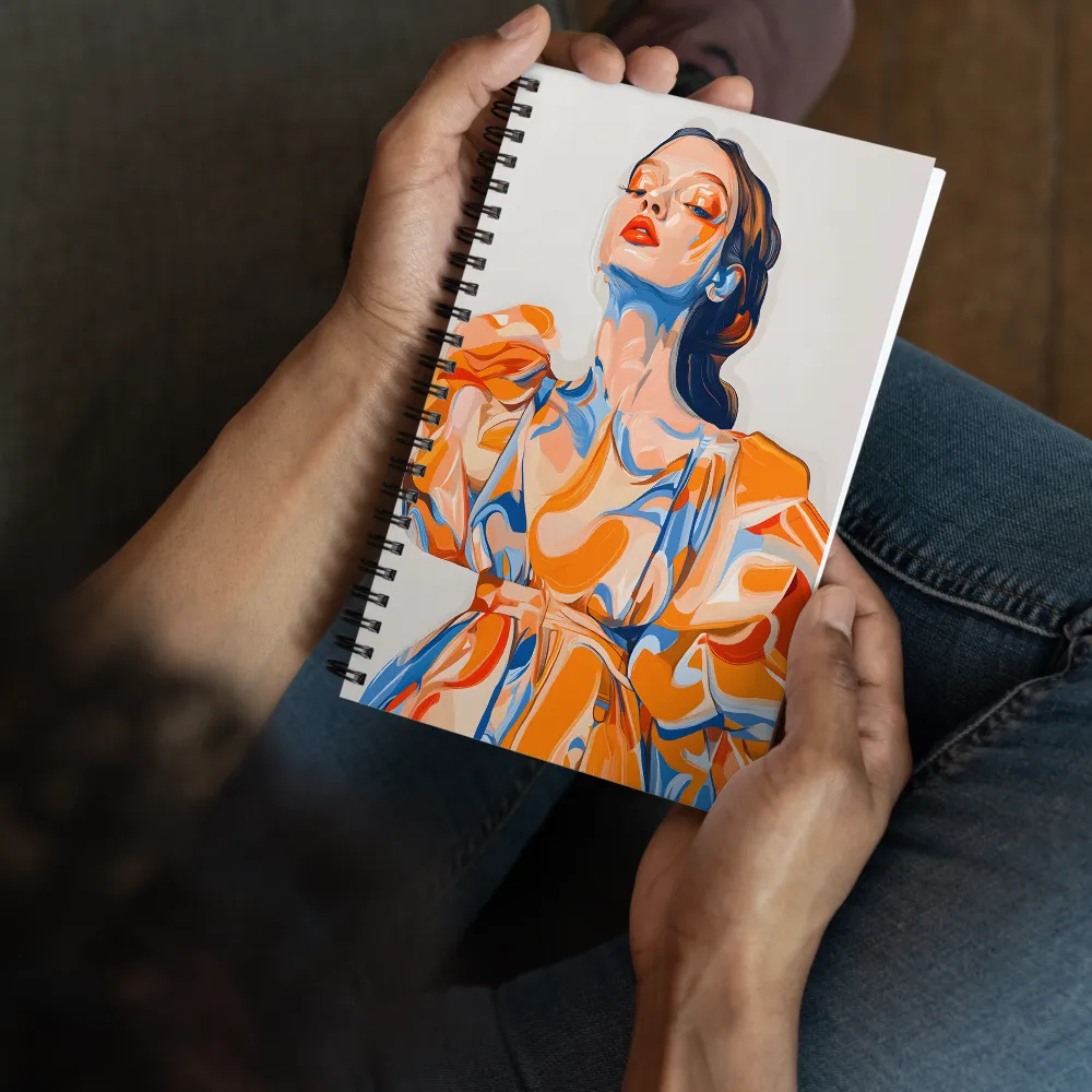 Fluid Expression Portrait 
 Spiral Notebook | 140 pages