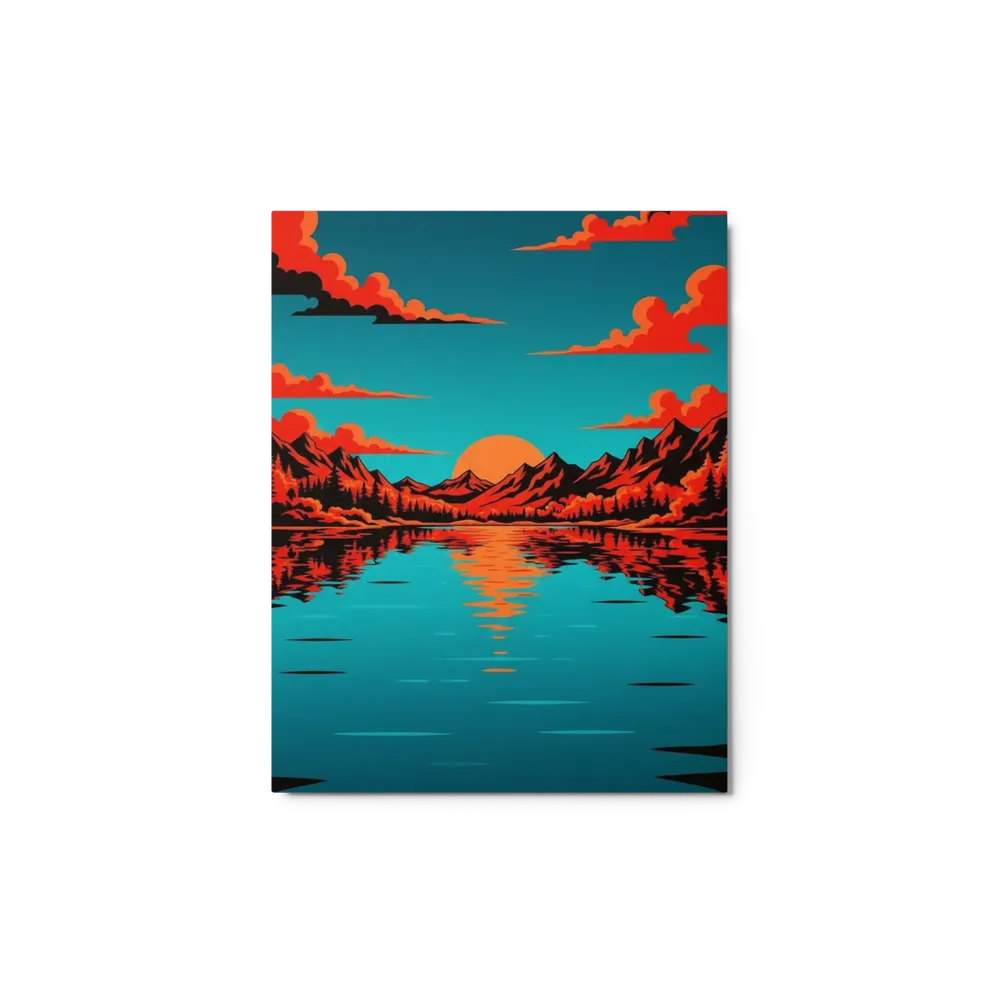 Graphic Sunset Landscape | Art Print