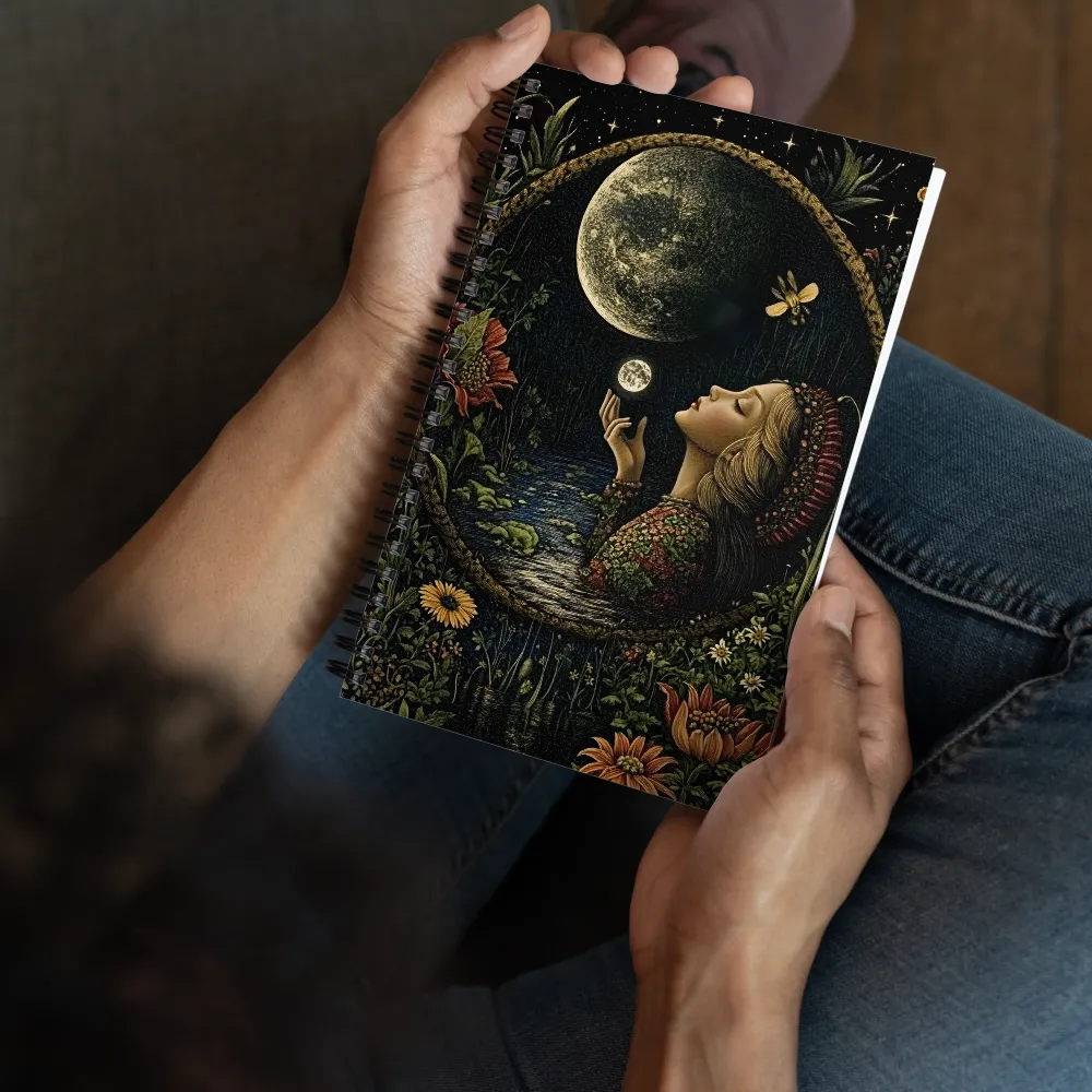 Lunar Embrace 
 Spiral Notebook | 140 pages