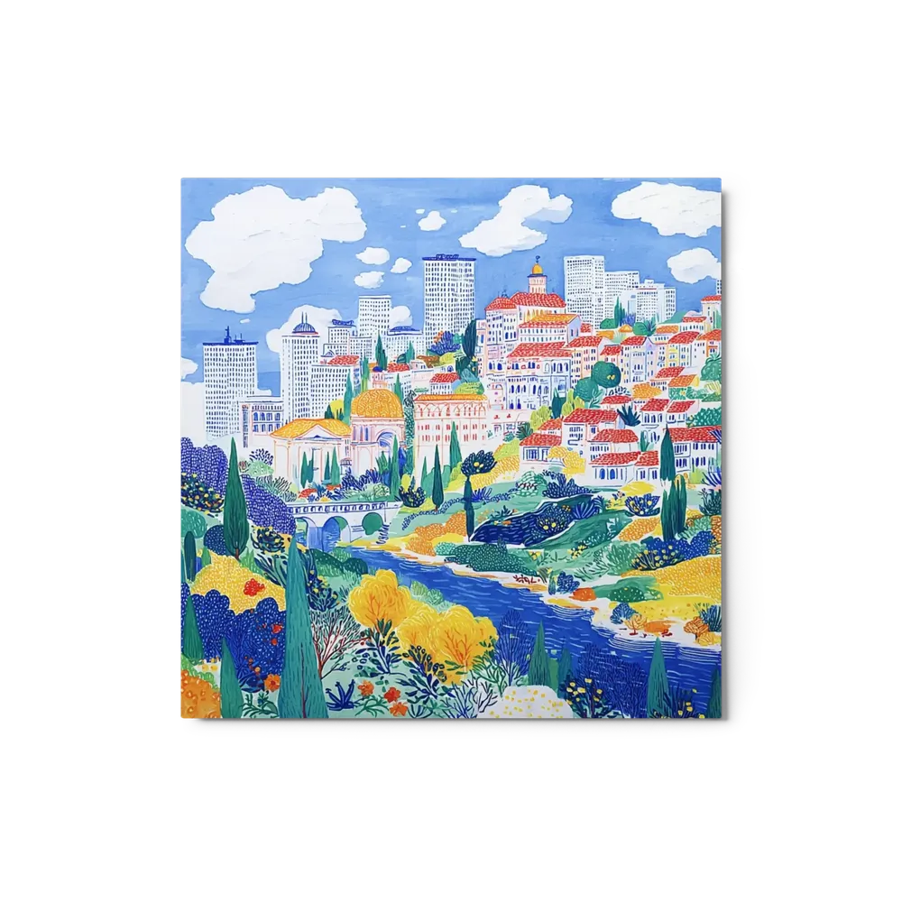 Hillside Cityscape | Art Print