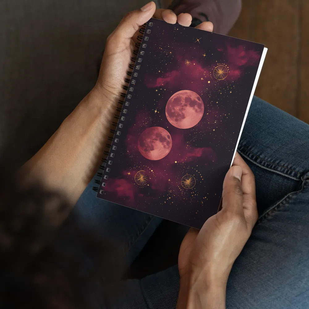 Celestial Dance of Moons 
 Spiral Notebook | 140 pages