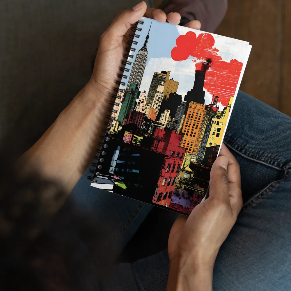 Urban Red Canvas 
 Spiral Notebook | 140 pages