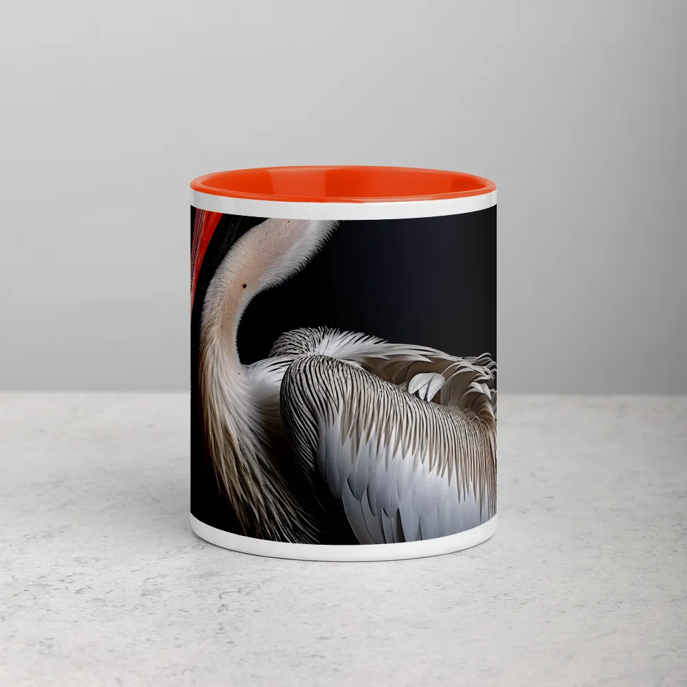 The Noble Pelican 
 Mug with Dark Green inside
