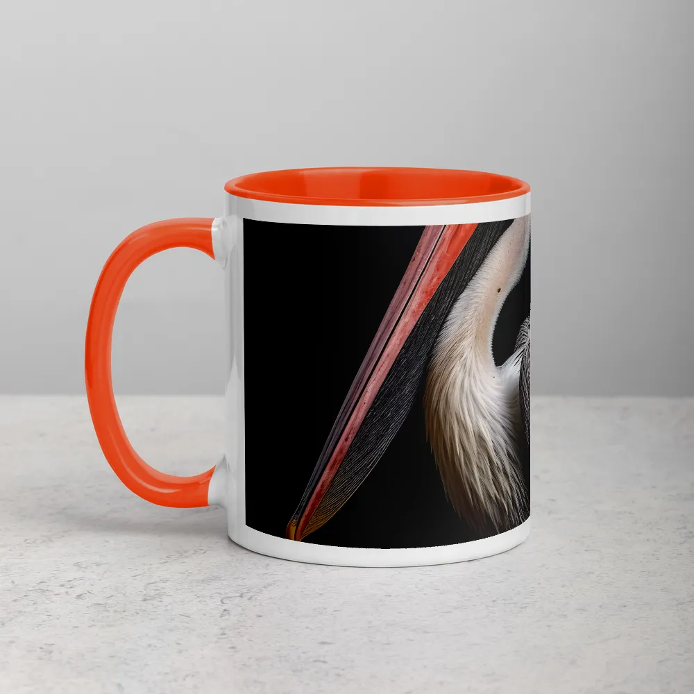 The Noble Pelican 
 Mug with Dark Green inside