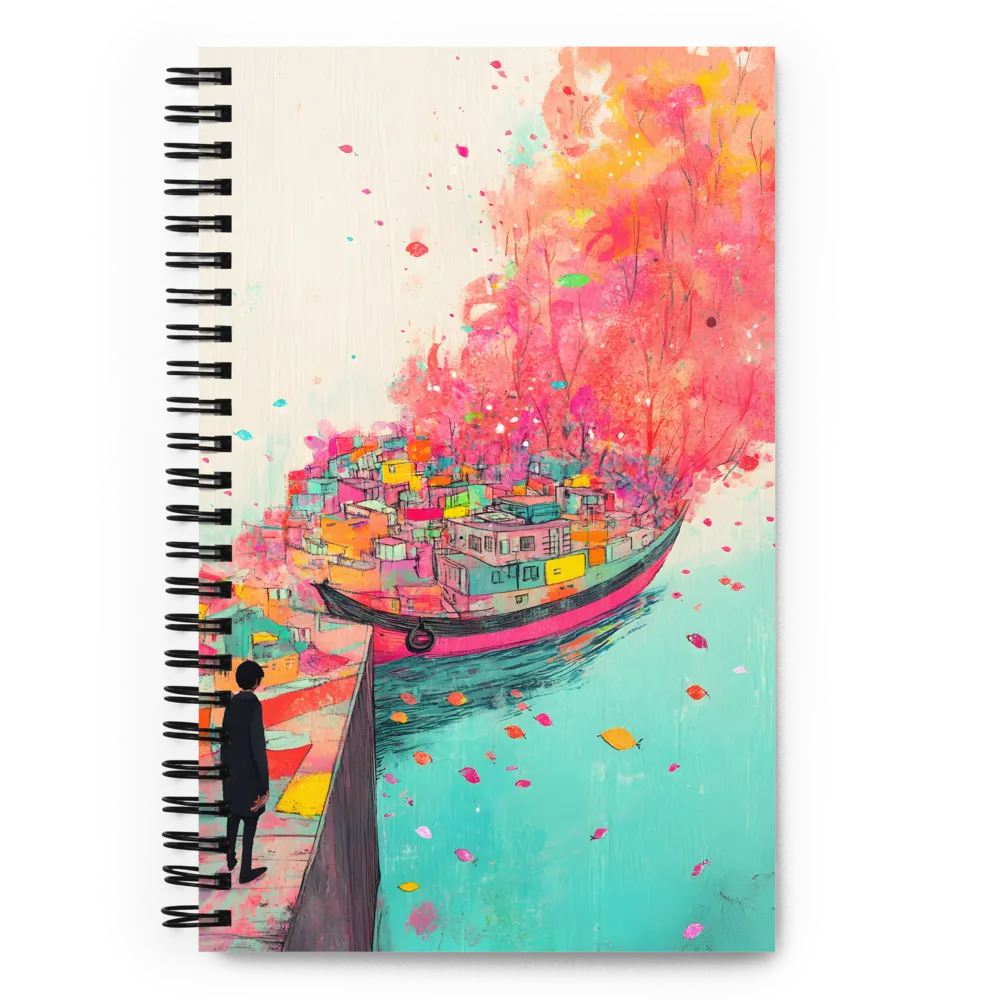 The Floating City Journey 
 Spiral Notebook | 140 pages