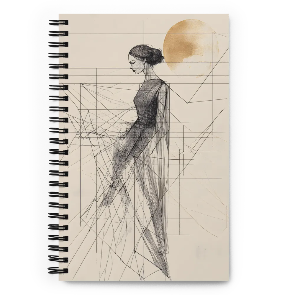Contemplative Geometric Figure 
 Spiral Notebook | 140 pages