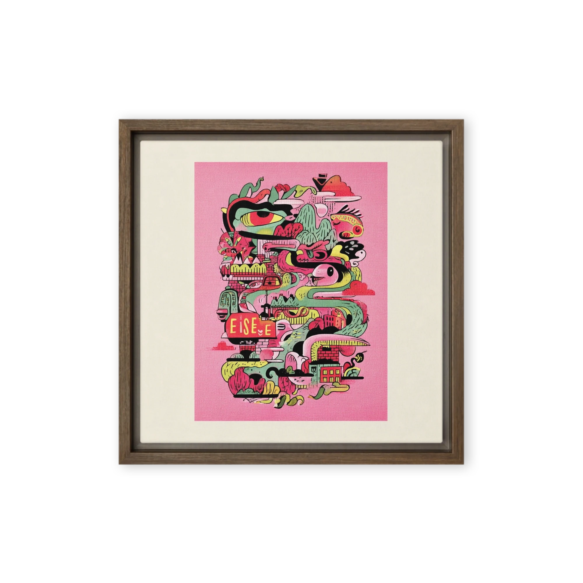 Surreal Psychedelic Doodle | Art Print