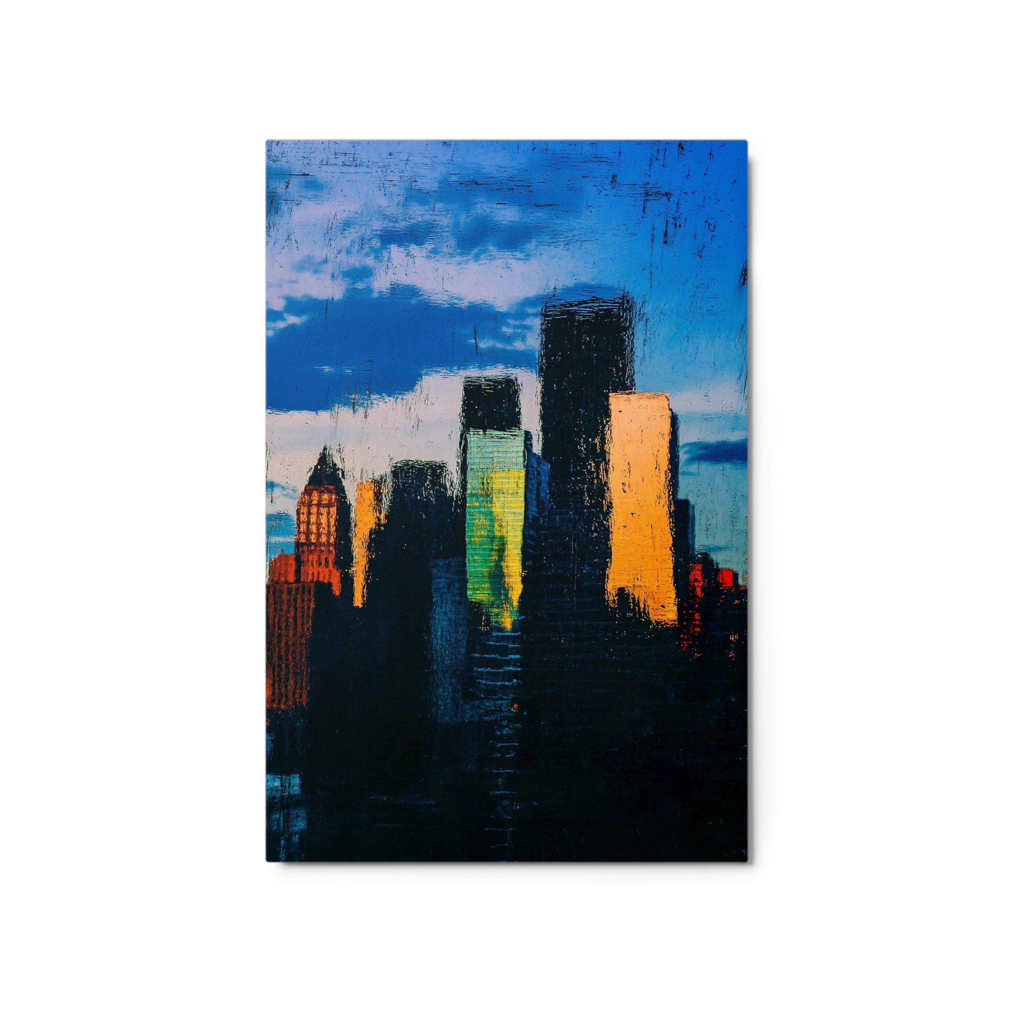 Abstract Cityscape at Sunset