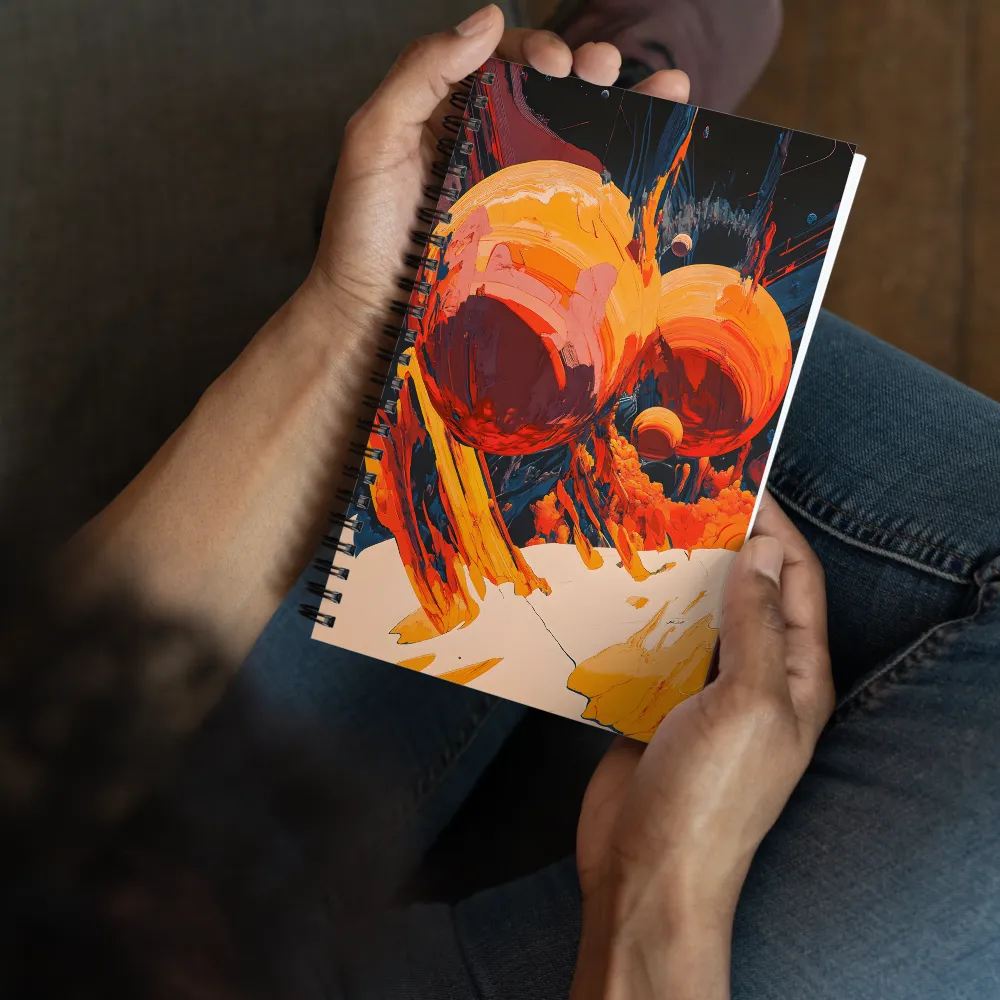 Abstract Planetary Vista 
 Spiral Notebook | 140 pages