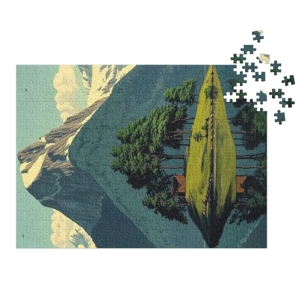 O Santuário da Ilha 
 Puzzle em caixa de metal