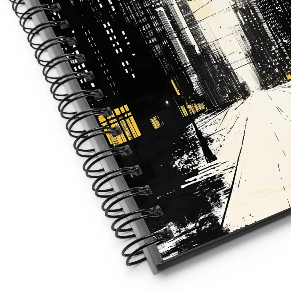 City Lights Sketch 
 Spiral Notebook | 140 pages