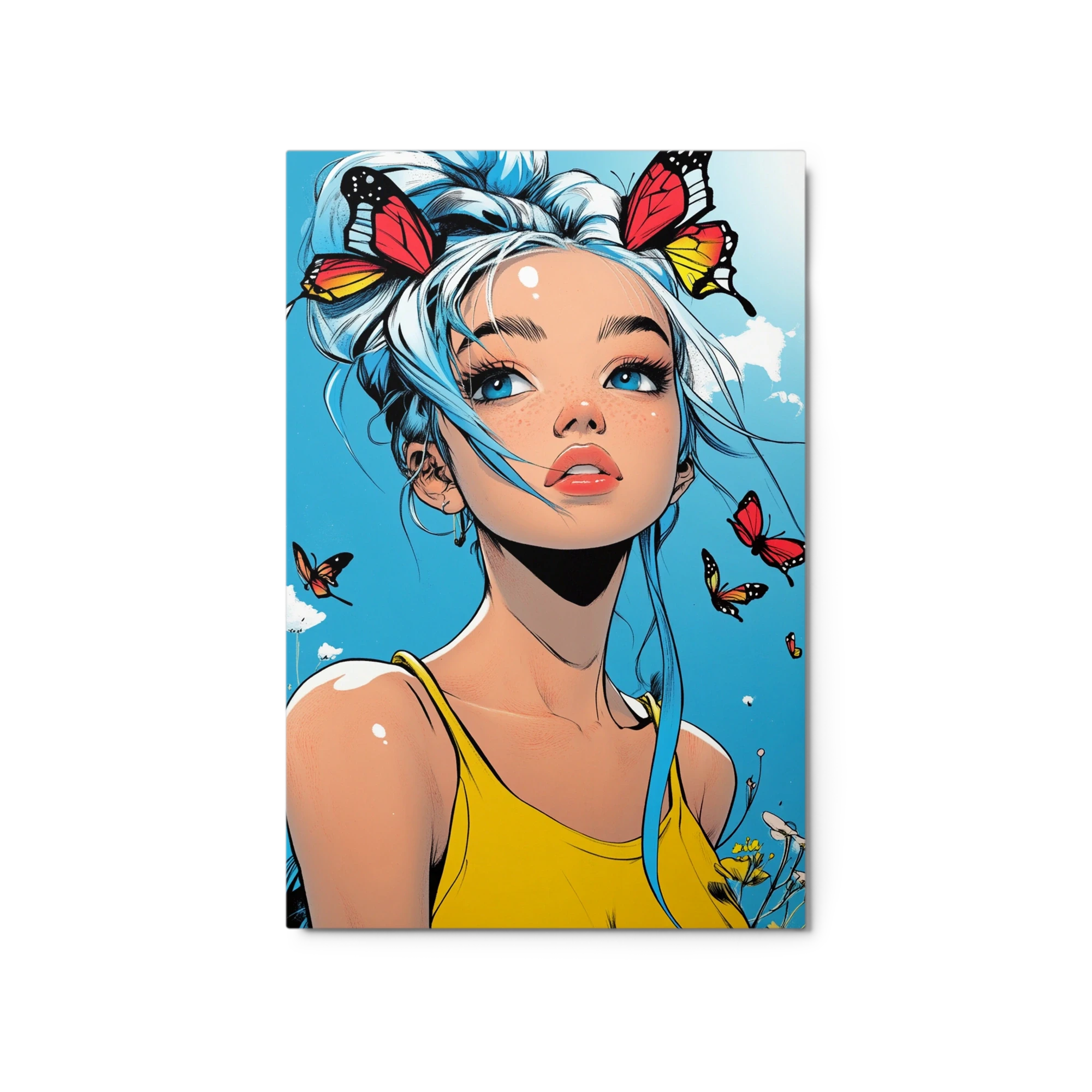 Girl with Butterflies