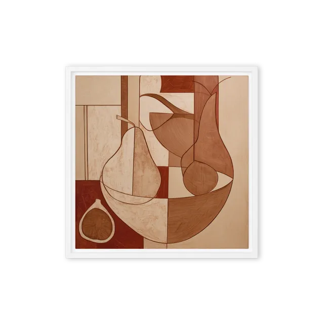 Terracotta Pear Composition | Art Print