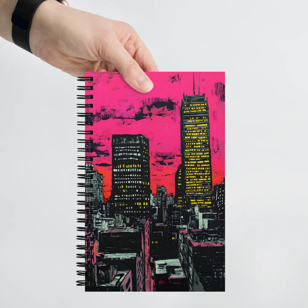 Neo-Expressionist Night City 
 Spiral Notebook | 140 pages