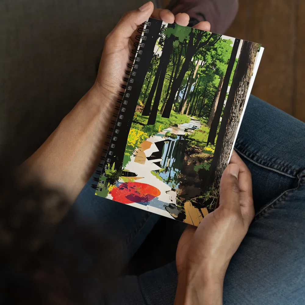 Abstract Forest Path 
 Spiral Notebook | 140 pages