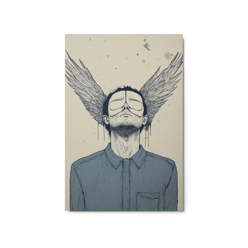 The Winged Contemplator | Art Print