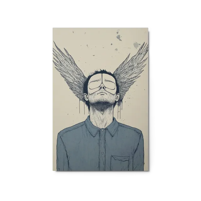 The Winged Contemplator | Art Print